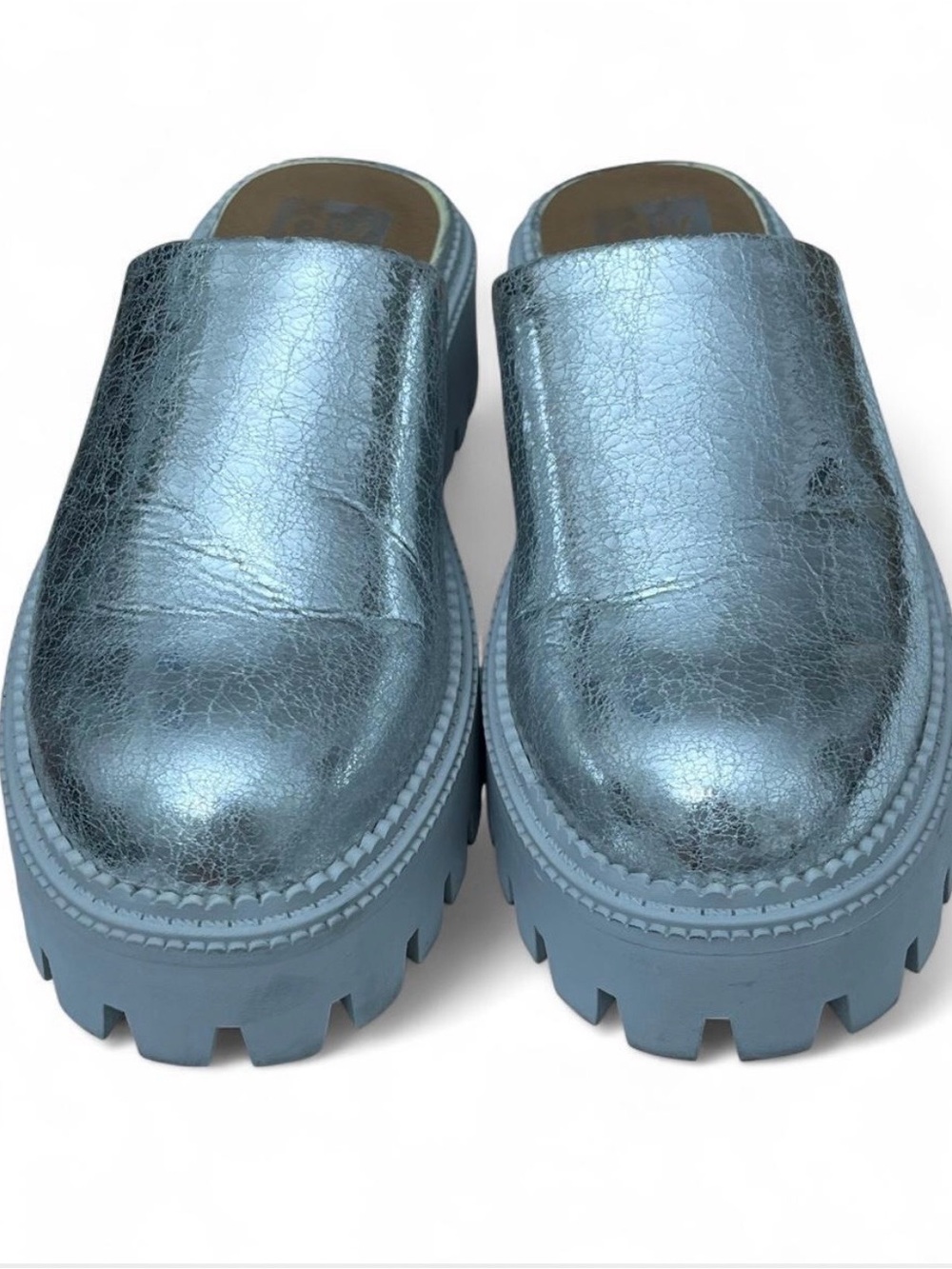 LEXY LUG CLOG SILVER SHINY BY DOLCE VITA 7.5